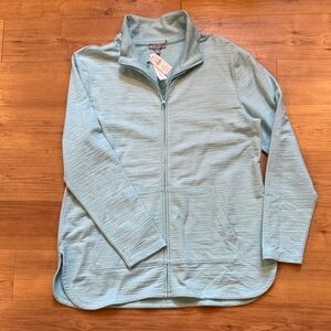 Talbots Aqua Blue Zip-Up Jacket
